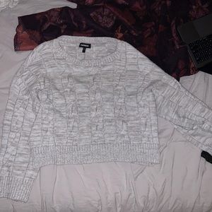 Express oversized off white sweater